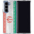 Iran Flag Distressed Galaxy Z Fold5 5G Clear Case